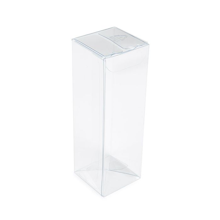 Boîte transparente avec fond automatique rPET 4.1x4.1x12.7 cm - 25 pièces