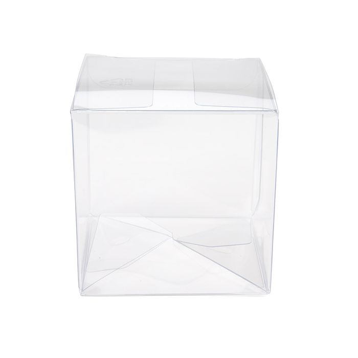 rPET Crystal Clear Pop & Lock Box 7.6x7.6x7.6 cm - 25 pieces