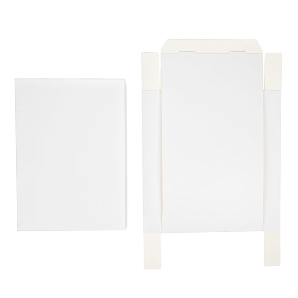 Petite boite en carton blanche 137x25x191mm - 25 pièces