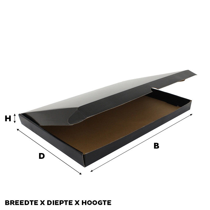 Shipping boxes 380x250x29mm Black