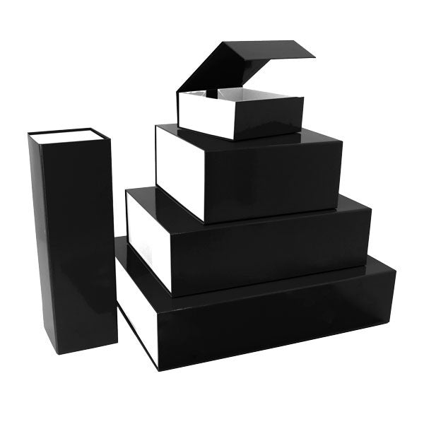 Magnet boxes 140x145x57mm Black/White
