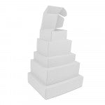 Carton pour Colis 330x250x80 mm blanc - 50 pcs