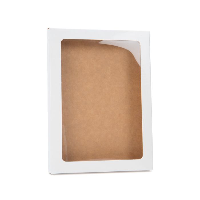 Kraft Gift Boxes glossy White 95x15x132mm