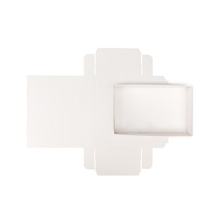 Fond de boîte blanc 15,2x3,8x24,1 cm - 25 pièces