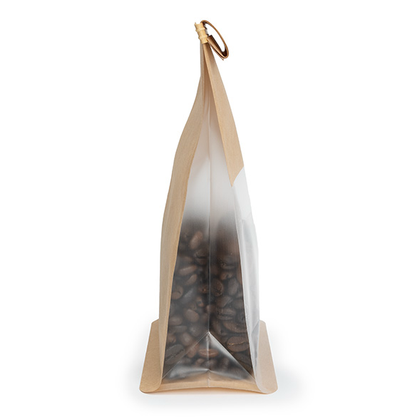 Sacs à Fond Plat Kraft avec Fermeture Tin-Tie 10,2x6,4x20,3cm - 100 pcs