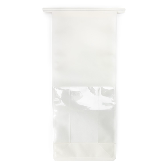 Sacs à Fond Plat Blanc avec Fermeture Tin-Tie 12,7x7,6x30,5cm - 100 pcs