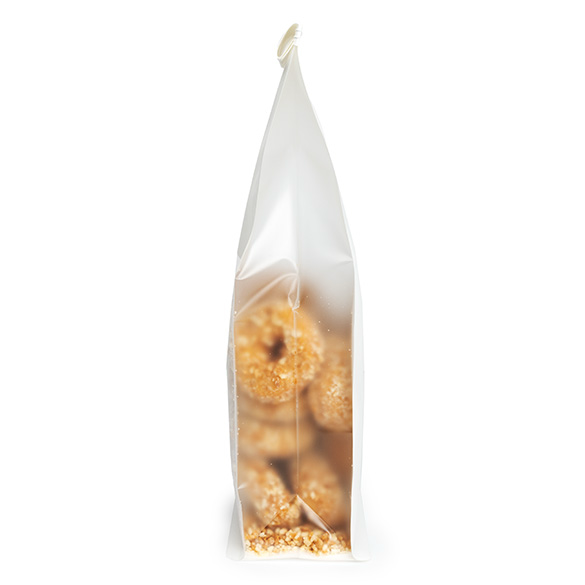 Sacs à Fond Plat Blanc avec Fermeture Tin-Tie 12,7x7,6x30,5cm - 100 pcs