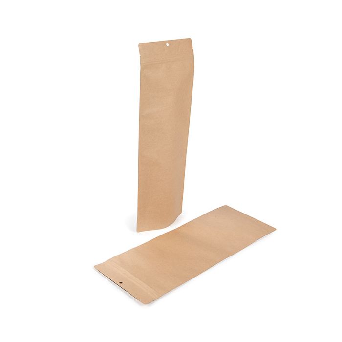 Sachets Doypack en Kraft à maintien vertical 14x6x38,1 cm - 100 pièces