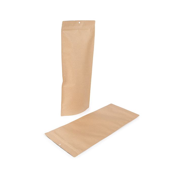 Sachets Doypack en Kraft à maintien vertical 17,8x6x43,2 cm - 100 pcs