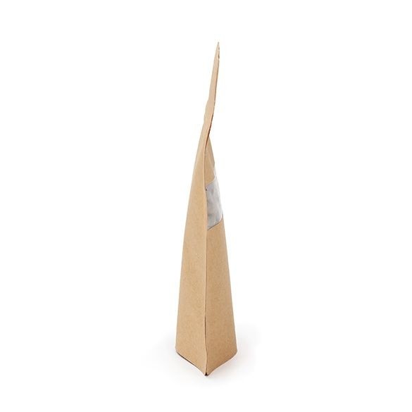 Doypack kraft 79x51x130 mm (28 g) Trou Suspension Rond - 100 pièces
