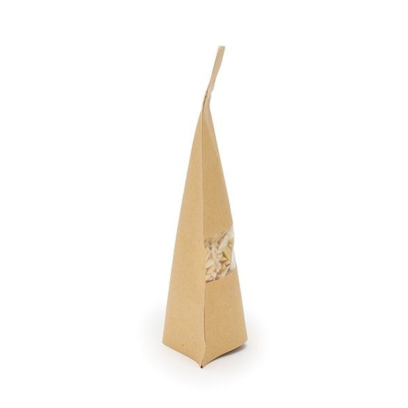 Doypack kraft 130x79x206 mm (113 g) trou suspension rond - 100 pièces