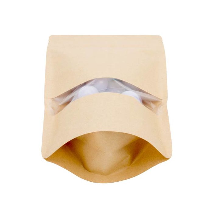 Doypack kraft 150x90x230mm (312gr) -100 pieces