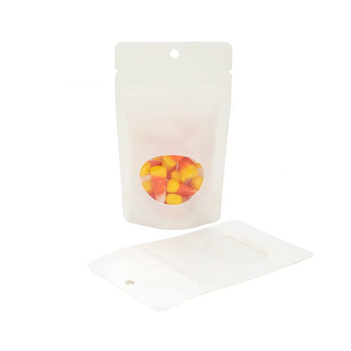 Doypack avec fermeture Zip, ouverture Ovale 8 x 5 x 13 cm