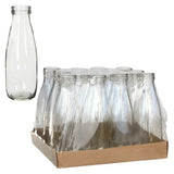 Bouteille de lait en verre, 500mL 210x7mm - 12 pcs
