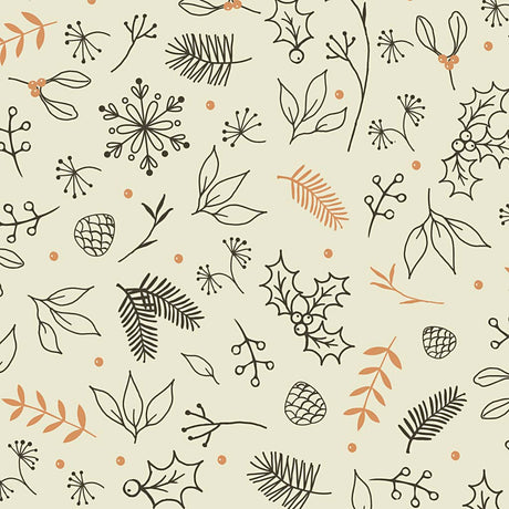 Gift wrap, flowers, W: 50 cm, 80 g, 5 m/ 1 roll [HOB