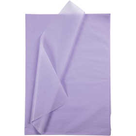 Papier de soie, feuille 50x70 cm,  14 gr, mauve clair, 25flles