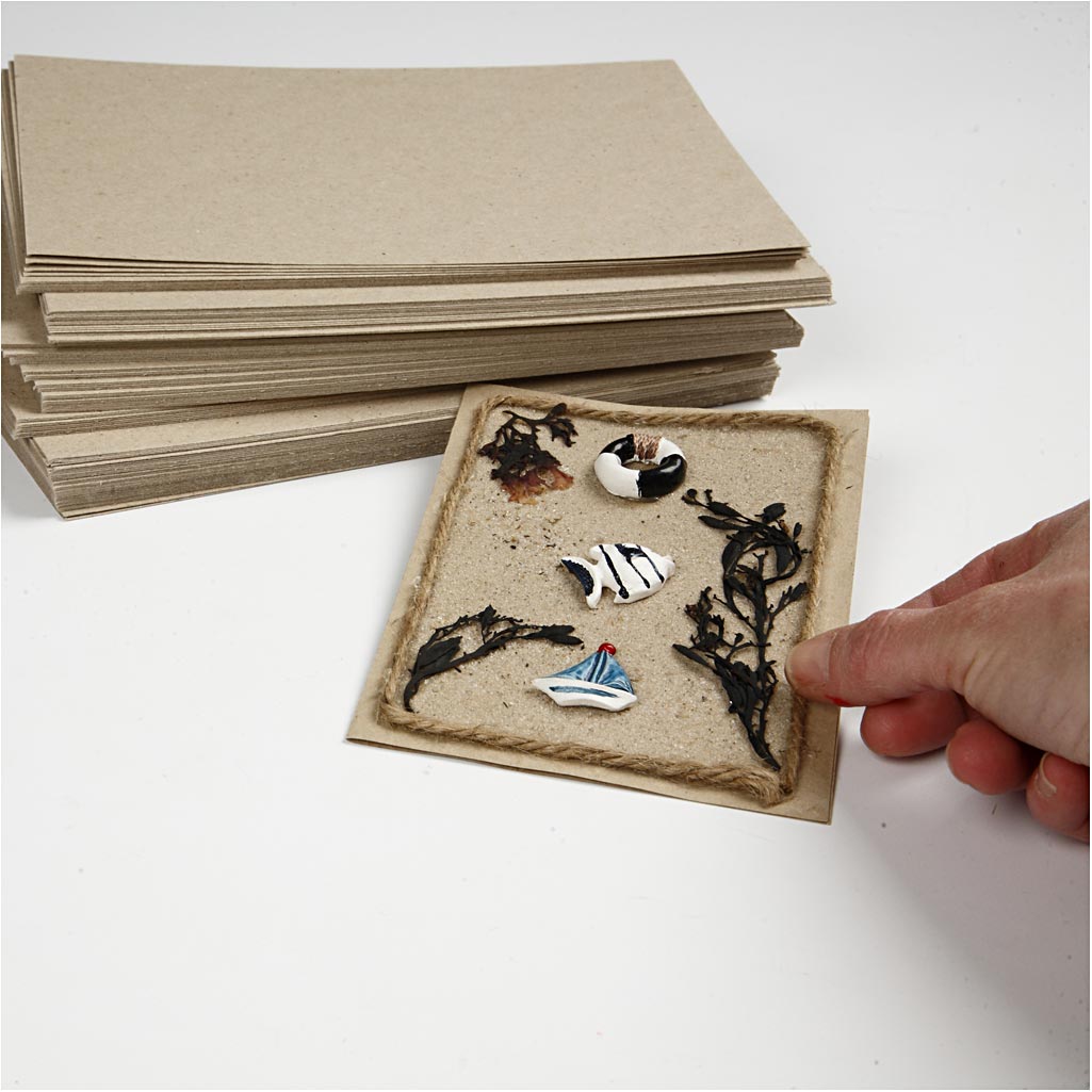 Feuilles cartonsées recyclées A5 148x210mm - 125 pcs