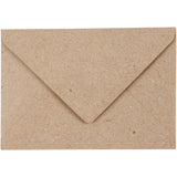 Recycled Envelopes, beige, envelope size 7,8x11,5 cm, 120 g 