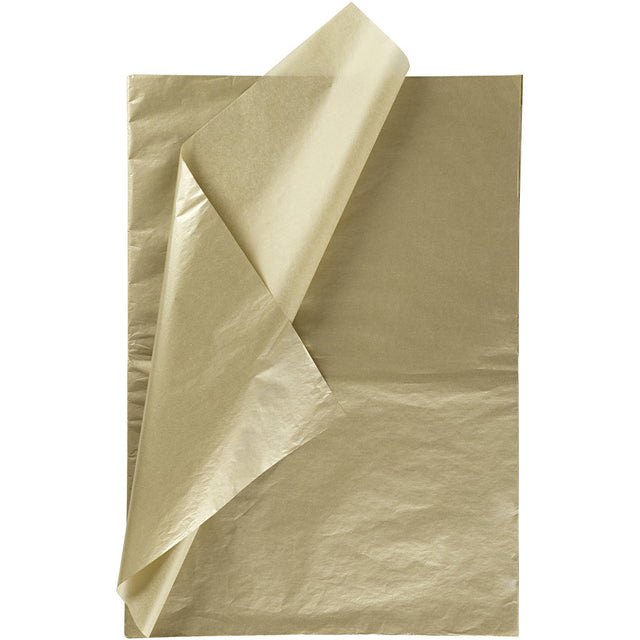 Tissue Paper, sheets 50x70 cm, 14 g, gold 