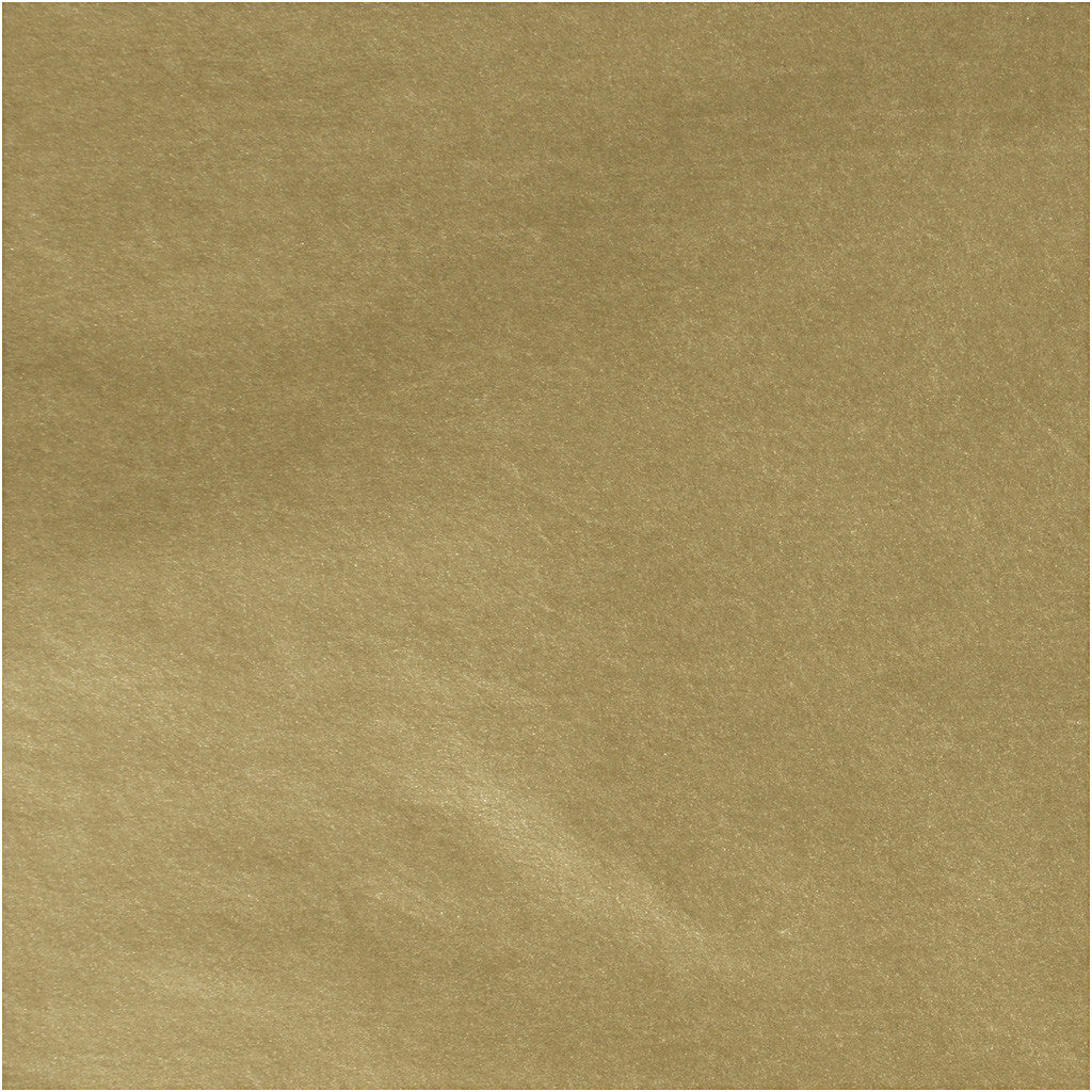 Papier de soie or, Feuilles 50x70 cm, 14 g, 25Feuilles