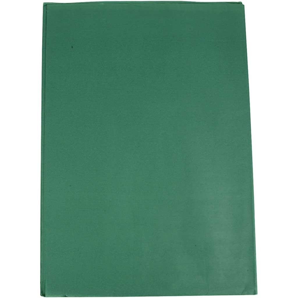 Papier de soie Vert, Feuilles 50x70 cm, 14 g, 25Feuilles