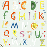 Table Napkins, Alphabet, size 33x33 cm 