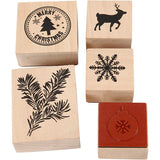 Stamp set, h: 26 mm, christmas 