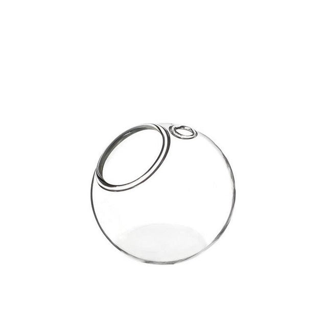 Glass ball flat bottom with hole Ø60 mm 