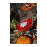 Boule en verre pour bougie chauffe-plat Ø 14 cm x 14,5 cm - 4 pièces