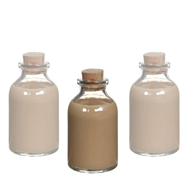 Bouteille en verre Blanc Liège, 20mL 60x30mm - 150 pcs