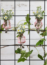 Vases on clip assorted of 3 pieces Pink - Packlinq