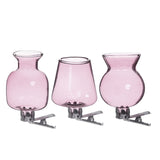 Vases on clip assorted of 3 pieces Pink (1 pcs.) [IFS