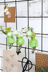 Vases on clip assortment of 3 pieces Green - Packlinq