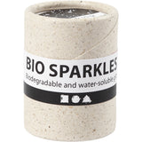 Paillettes Bio Noir, P: 0,4 mm, 10 g/ 1 tub