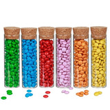 Tube en verre avec bouchon de liège, 30x100mm - 12 pcs