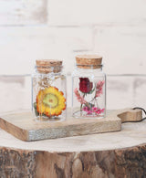 Glass tube with 2 different dried flowers Ø4.5cm - Packlinq