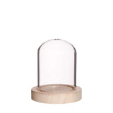 Glass jar Ø8cm and 8cm high with wood - Packlinq