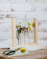 Support en bois pour fleurs séchées, etc. 21 cm de haut (1 pièce)