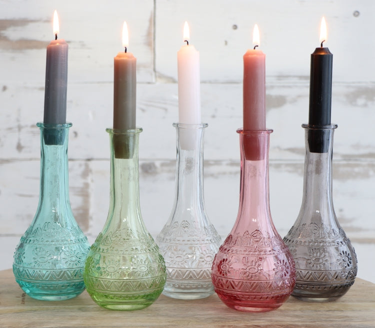 Flower vase Paris Ø7.5cm and 16cm high Grey - Packlinq