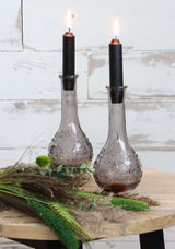 Flower vase Paris Ø7.5cm and 16cm high Grey - Packlinq