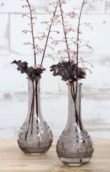 Flower vase Paris Ø7.5cm and 16cm high Grey - Packlinq