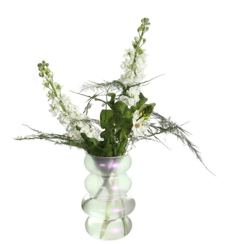 Vase à fleurs Ø100 mm H: 180 mm Perle - 6 Pcs