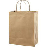 Sac en papier, brun, H: 33 cm, L: 26x13 cm, 125 gr, 10 pièce/ 1 Pq.