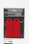 Etiquettes Rouge, 30x80mm - 20 pcs
