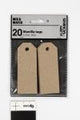 Etiquettes naturelle, 30x80mm - 20 pcs