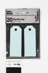 Etiquettes Bleu clair, 30x80mm - 20 pcs