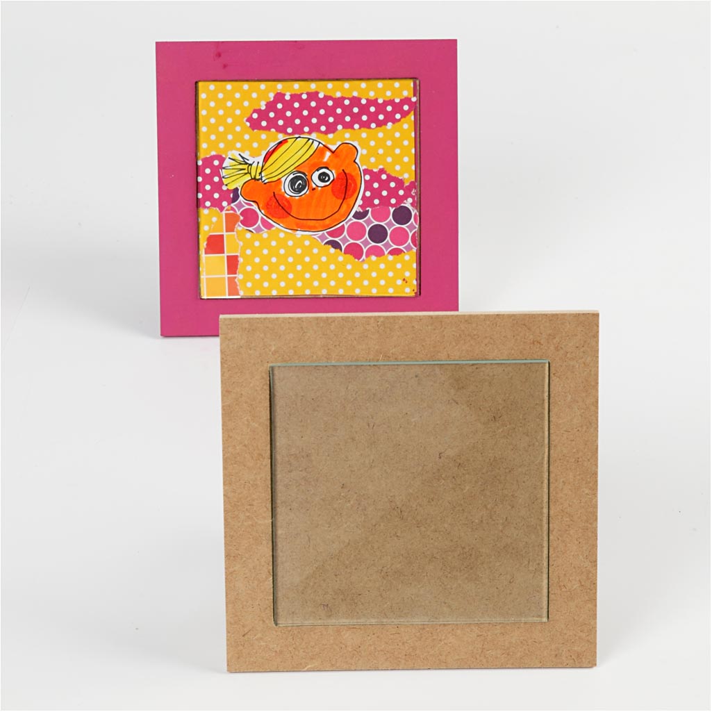 Dessous de plat en verre blanc, taille extérieure 15x15x0.5 cm