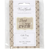 Etiquettes e Cadeaux "Best Day Ever", 63x80mm - 20 pcs