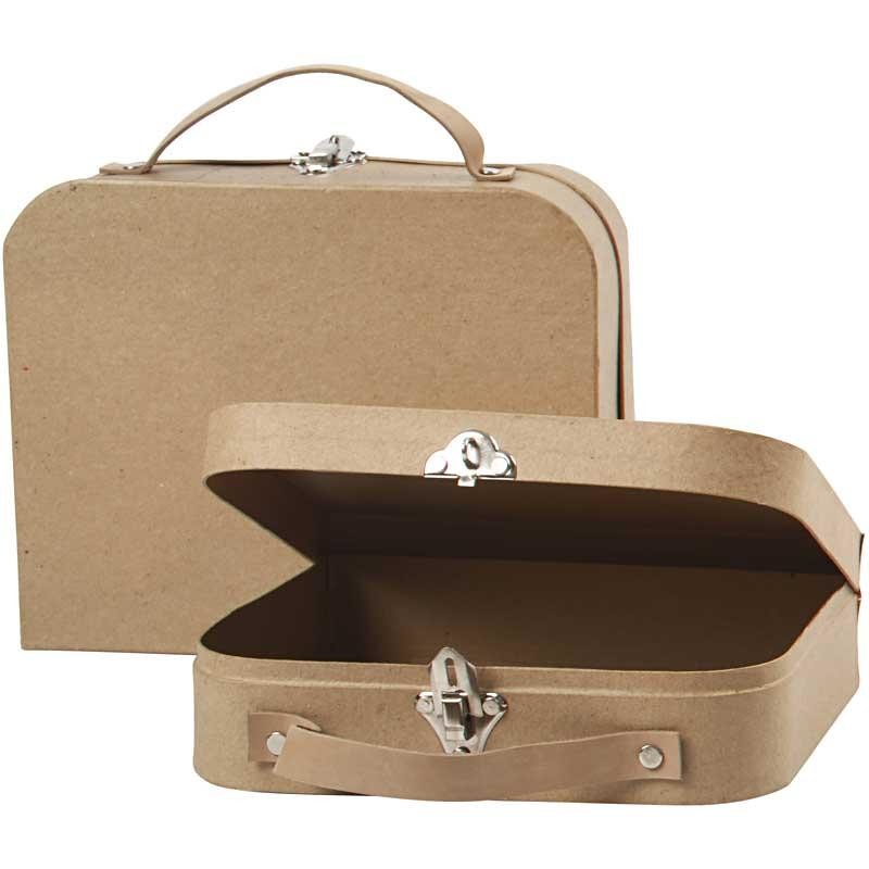 Valises, taille 22.5x18x6.5 cm, taille 25.5x20x8 cm - 2 pcs