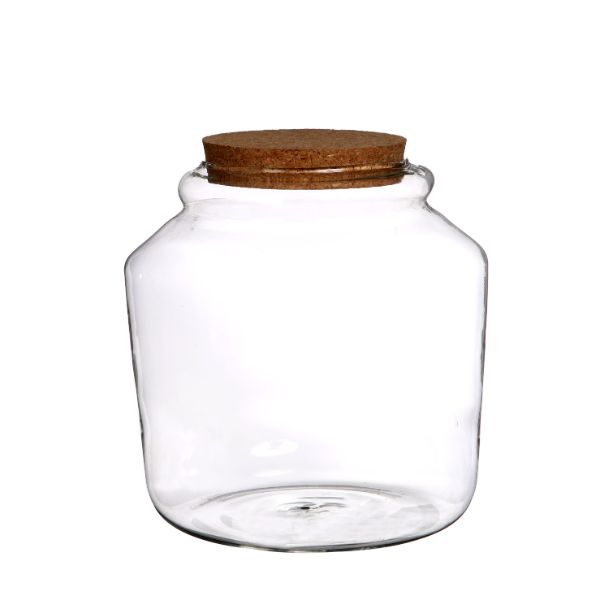 Glass Jar with Cork 180x180mm 